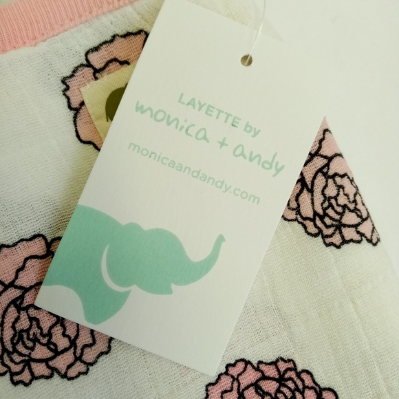 Monica and Andy Flower Power Baby Blanket - Picture 3 of 8